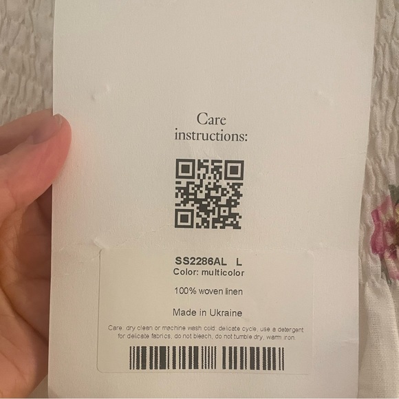 Sleeper Atlanta Pansies Smocked Bodice Midi Dress - Picture 8 of 14